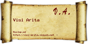 Visi Arita névjegykártya